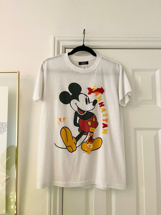 Manhattan Beach Logo Custom Vintage T-shirts Micky Mouse